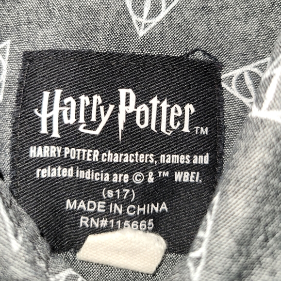 Men's Harry Potter button down short sleeve shirt - Picture 3 of 6